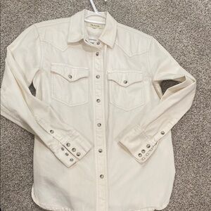 Madewell Cream Button Down Shirt